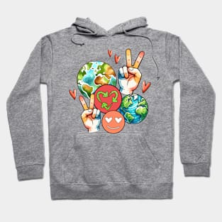 Peace Love Earth Hoodie